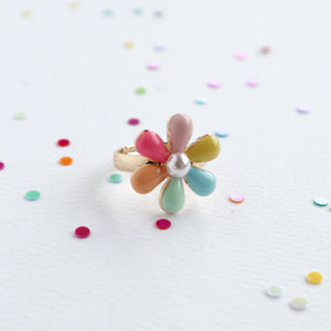 Rainbow Petal Ring