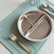 Load image into Gallery viewer, Kids Stainless Steel Divided Plate with Lid