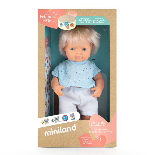 Caucasian Boy Blonde Hair - 38cm