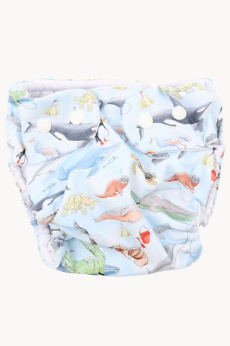 Marco Print Aqua Nappy