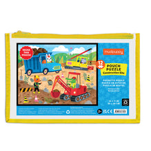 Load image into Gallery viewer, 12pc Puzzle Pouch | Construction Site