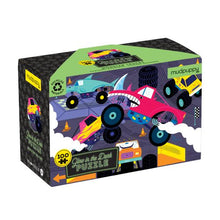 Load image into Gallery viewer, 100pc Glow Puzzle | Monster Trucks