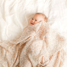 Load image into Gallery viewer, Golden Vines Organic Muslin Wrap Swaddle