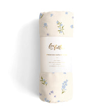 Load image into Gallery viewer, Forget-Me-Not Organic Muslin Wrap Swaddle