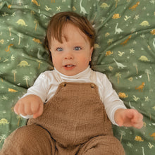 Load image into Gallery viewer, Dinos Organic Muslin Wrap Swaddle