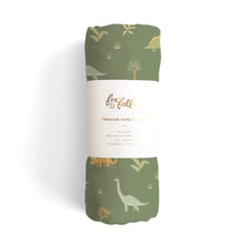 Load image into Gallery viewer, Dinos Organic Muslin Wrap Swaddle