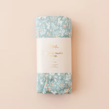 Load image into Gallery viewer, Forest Friends Sage Organic Muslin Wrap Swaddle