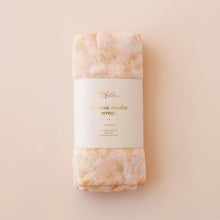 Load image into Gallery viewer, Wild Peony Organic Muslin Wrap Swaddle