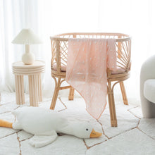 Load image into Gallery viewer, Pink Ducks Organic Muslin Wrap Swaddle