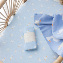 Load image into Gallery viewer, Blue Ducks Organic Fitted Cot Sheet