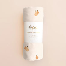 Load image into Gallery viewer, Golden Pears Organic Muslin Wrap Swaddle
