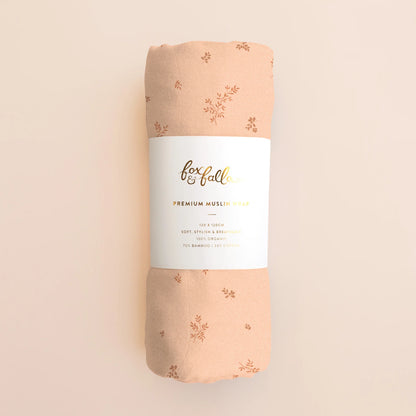 Wild Ruscus Organic Muslin Wrap Swaddle