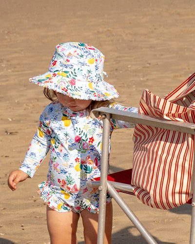 Addison Print Sunhat with Quick Release Neck Tie