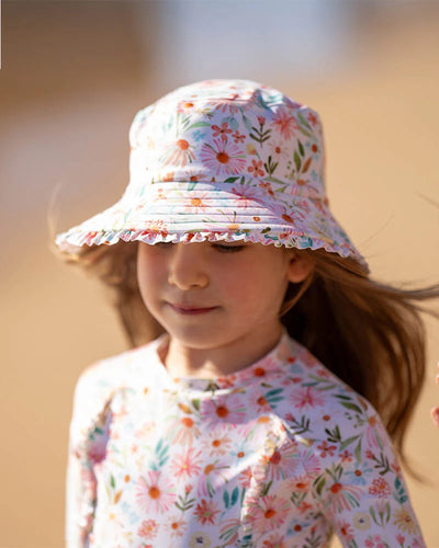 Eliana Print Sunhat with Quick Release Neck Tie