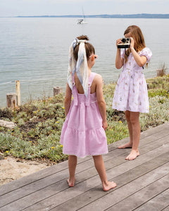 Pink Stripe Print Sundress