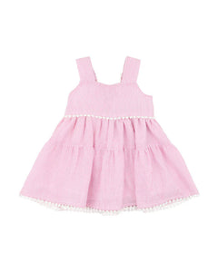 Pink Stripe Print Sundress