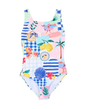 Load image into Gallery viewer, Camille Print Swimsuit 3-10YRS