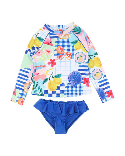 Camille Print LS Swim Set 3-10YRS