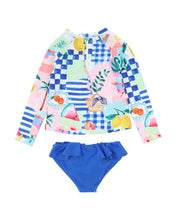 Load image into Gallery viewer, Camille Print LS Swim Set 3-10YRS