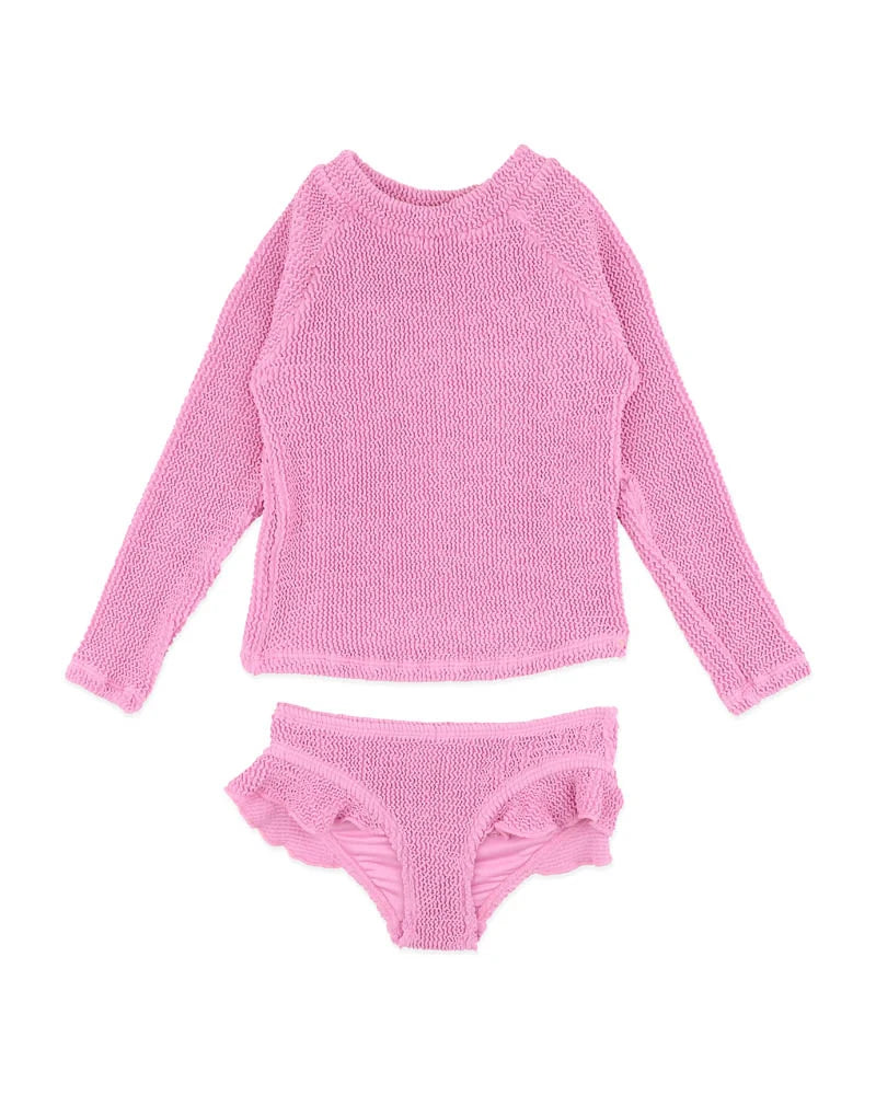 Peony Crinkle LS Rash Set