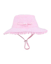 Load image into Gallery viewer, Pink Gingham Swim Sunhat