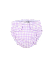 Load image into Gallery viewer, Lilac Gingham Aqua Nappy