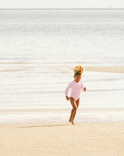 Load image into Gallery viewer, Pink Gingham LS Sunsuit