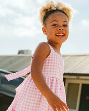 Load image into Gallery viewer, Pink Gingham Resort Sundress