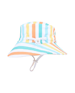 Luca Stripe Sunhat with Quick Release Neck Tie
