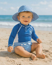 Load image into Gallery viewer, Bodhi Stripe Aqua Nappy