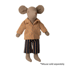 Load image into Gallery viewer, Maileg Shirt and Striped Pants Dad Mouse