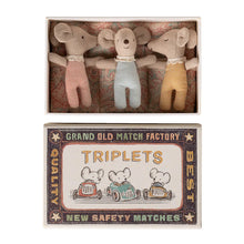 Load image into Gallery viewer, Triplets Baby Mice in Matchbox Checker