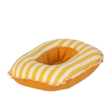 Load image into Gallery viewer, Mouse Rubber Boat Small Yellow Stripes