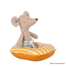 Load image into Gallery viewer, Mouse Rubber Boat Small Yellow Stripes
