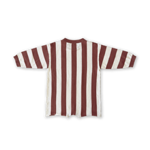 Load image into Gallery viewer, Organic Knitted Stripe Romper - Maroon