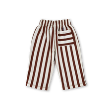 Load image into Gallery viewer, Organic French Terry Striped Pants - Maroon