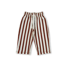 Load image into Gallery viewer, Organic French Terry Striped Pants - Maroon