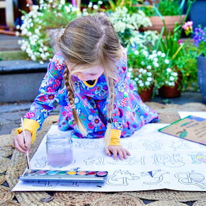 Jumbo Posters and Watercolour Paint Activity Set