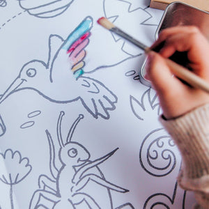 Jumbo Posters and Watercolour Paint Activity Set