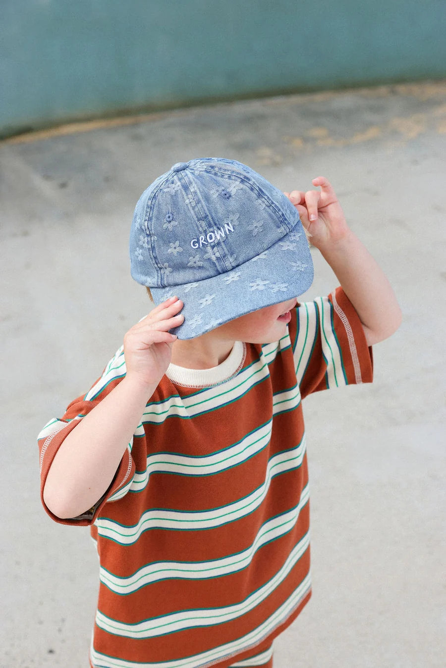 Daisy Denim Cap