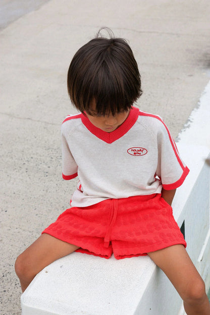 Bubble Terry Towelling Shorts - Fiesta