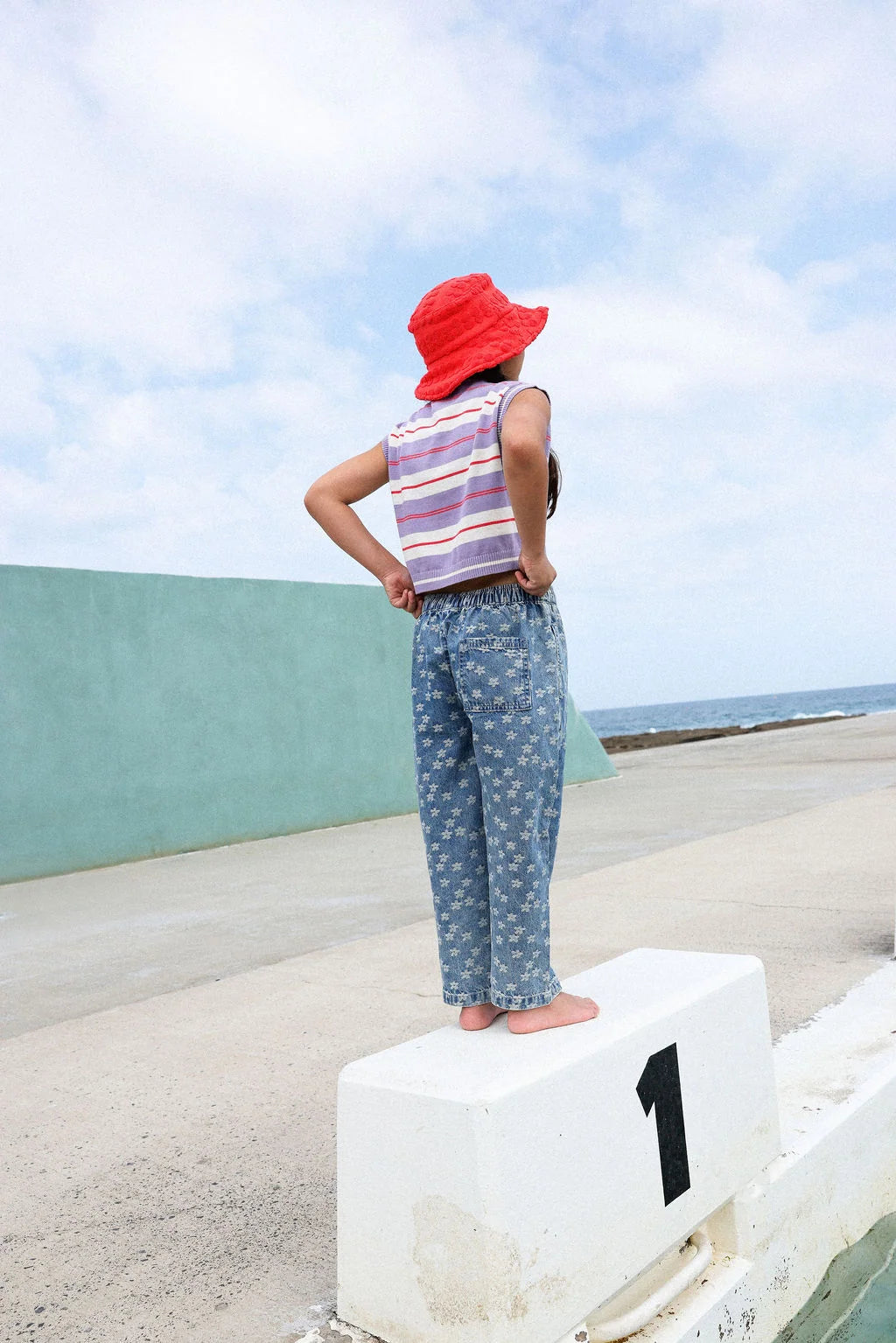 Bubble Terry Towelling Bucket Hat - Fiesta