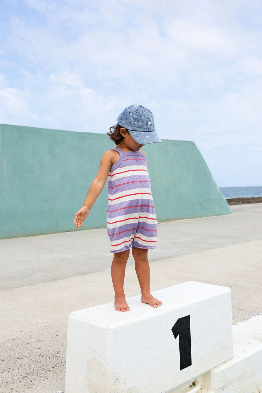 Daisy Denim Cap