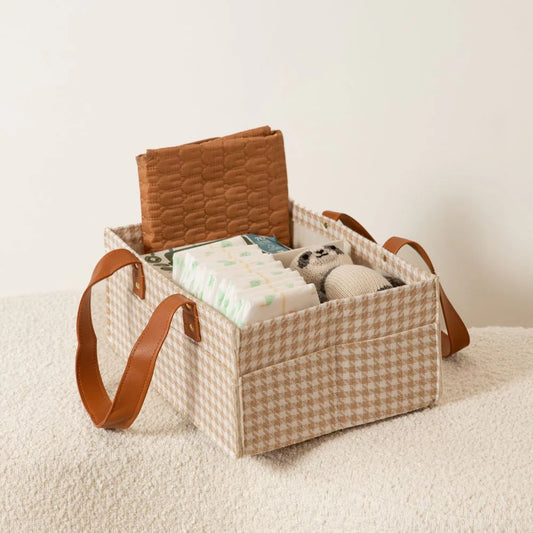 Bunnie Caddie | Mini Houndstooth Tan