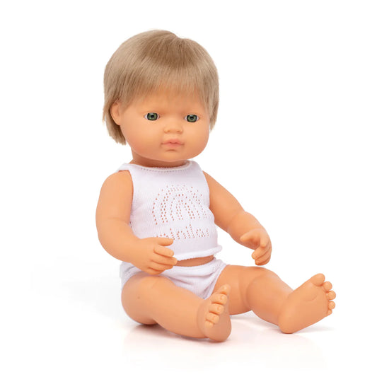 Caucasian Boy Dark Blonde Hair - 38cm
