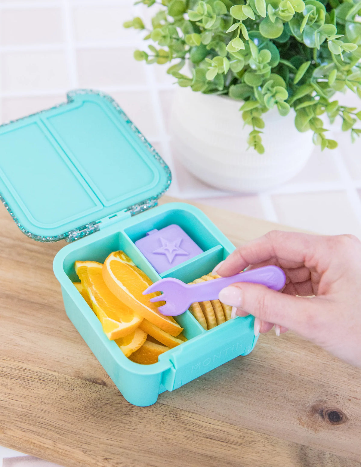 Bento Two | Turquoise Glitter