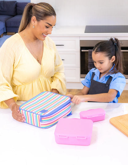 Large Insulated Lunch Bag | Fruity Stripes