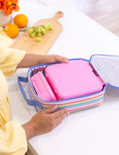 Load image into Gallery viewer, Large Insulated Lunch Bag | Fruity Stripes