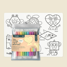 Load image into Gallery viewer, My First Shapes, Colouring &amp; Doodle Mat