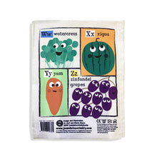 Load image into Gallery viewer, Fruit &amp; Veg A-Z Crinkly Cloth Book